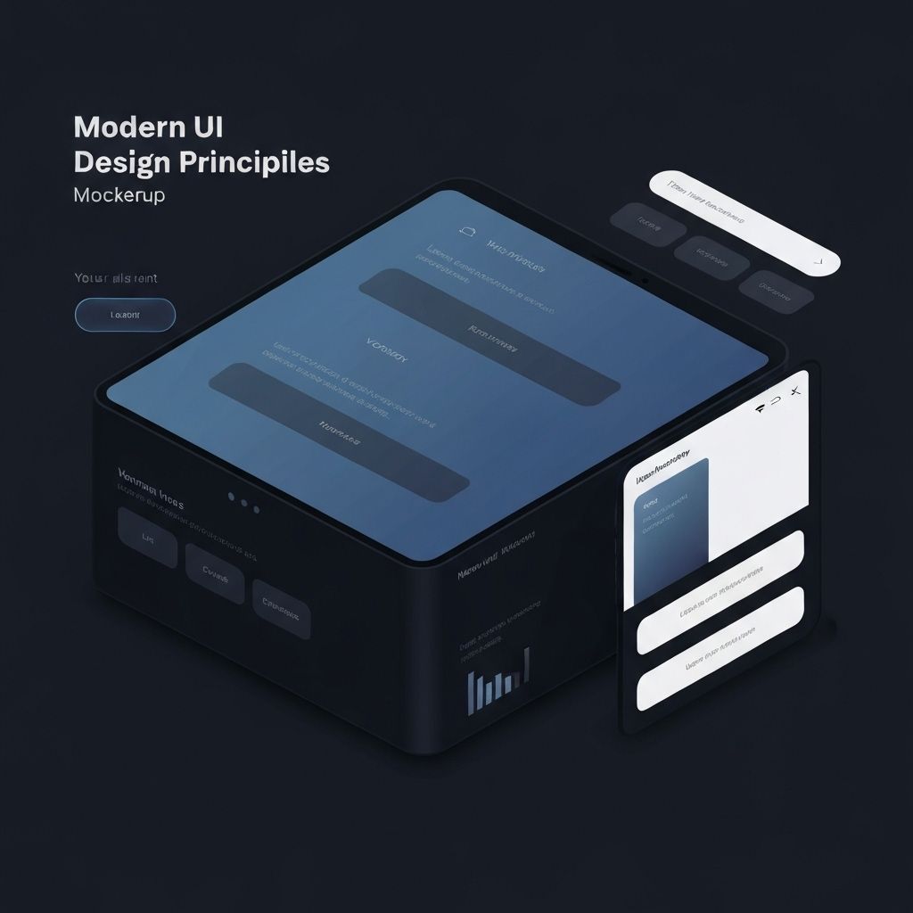 مبادئ تصميم واجهات المستخدم العصرية